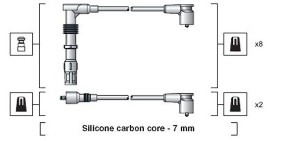 MAGNETI MARELLI Sytytysjohtosarja 941318111158